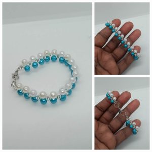 Turquoise White Dual Coloured Bracelets