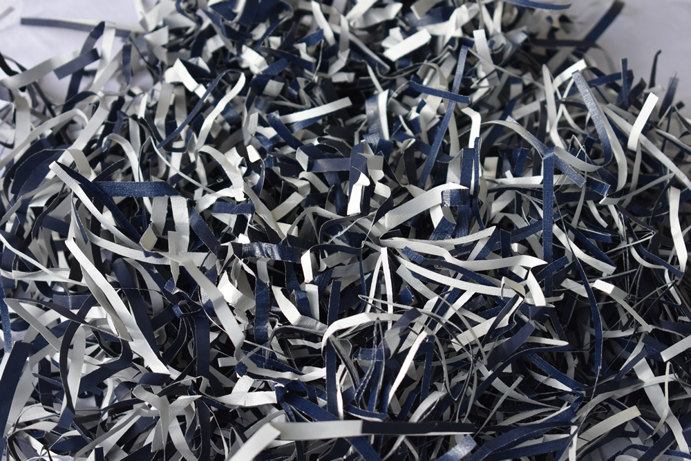 Dark Blue Shredded Paper
