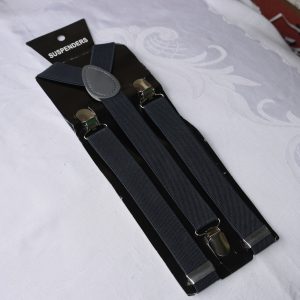 Dark Grey Fashion Unisex Suspenders for Men and Women