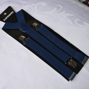 Dark Blue Fashion Unisex Suspenders for Men and Women