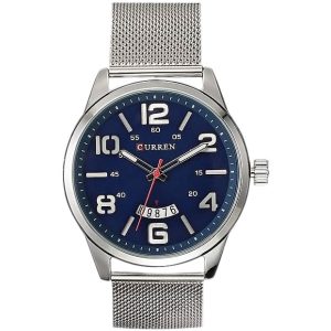 CURREN 8236 Silver Metal Men's Wrist Watch