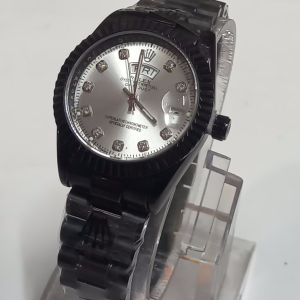 Rolex Black Metal Unisex Wrist Watch