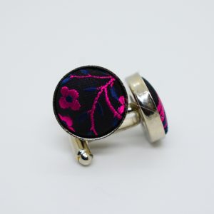 Pink and Black Cufflinks