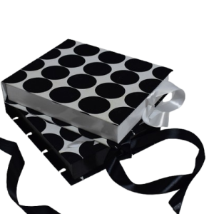 Polka Dot A5 Ankara Kitenge Gift Box with Ribbon