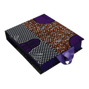 A5 Ankara Traditional Gift Box with Ribbon
